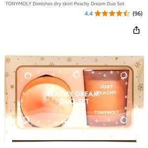 TONYMOLY Dimishes dry skin! Peachy Dream Duo Set